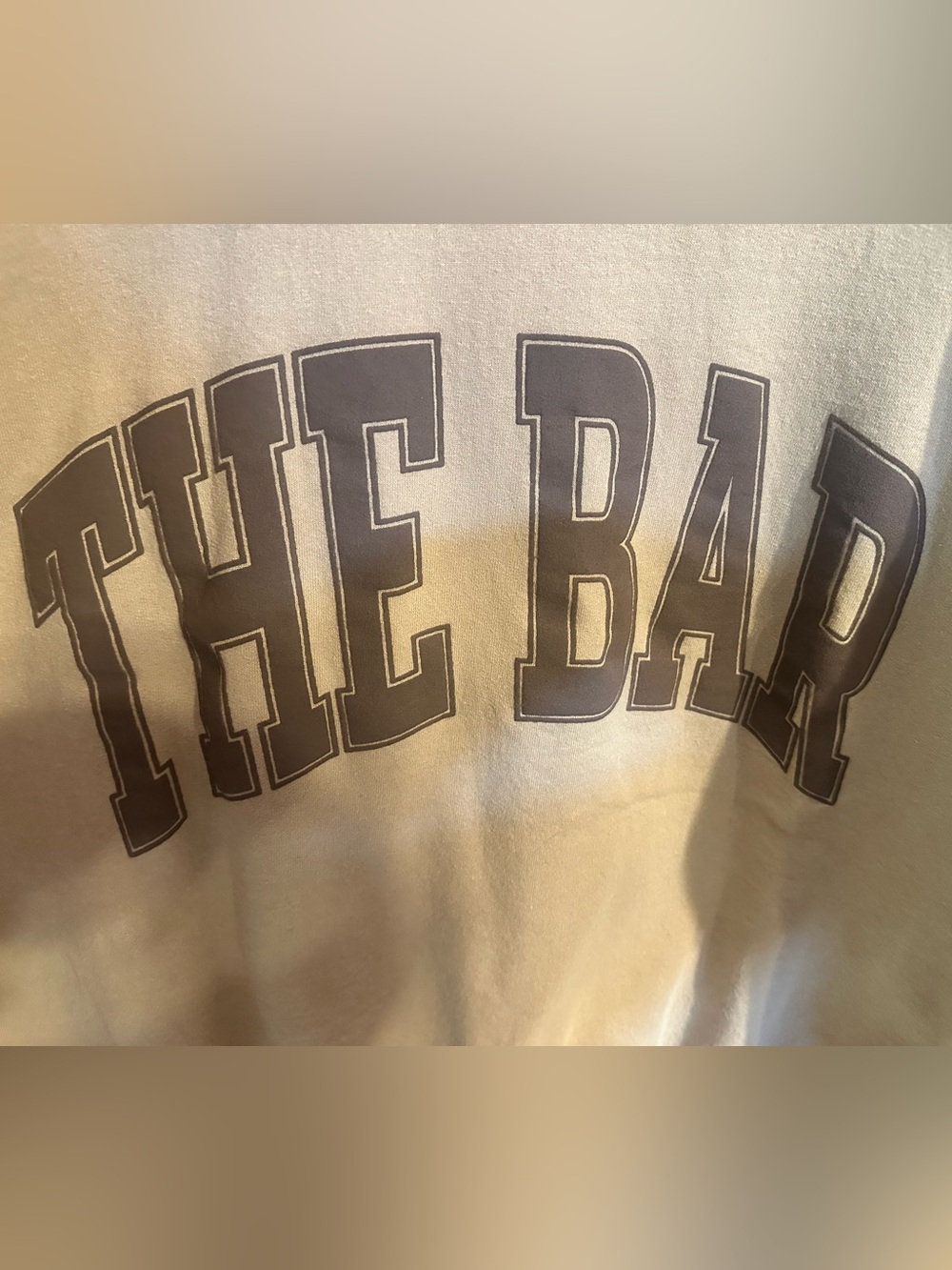 THE BAR Varsity Sweatshirt in Chocolate Chip - Picture 7 of 7